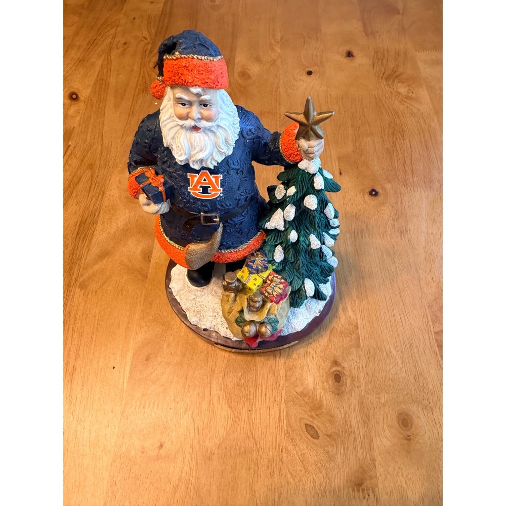 Auburn University Memory Company Tree Top Santa Figure 2008 Limited Edition